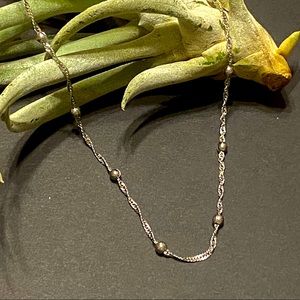 Silver-tone Singapore Chain